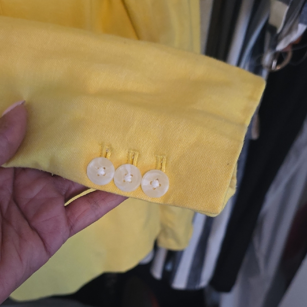 Banana Republic Vibrant Yellow Blazer - Picture 2 of 3